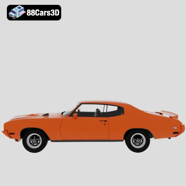 Buick_GSX_1970-002 Buick GSX 1970 3D Model Classic Muscle Car for Rendering