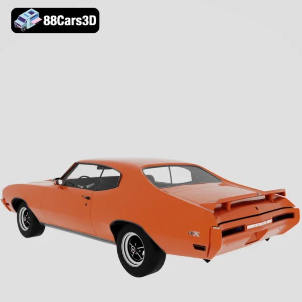 Buick_GSX_1970-003 Buick GSX 1970 3D Model Classic Muscle Car for Rendering