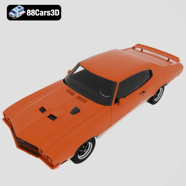 Buick_GSX_1970-004 Buick GSX 1970 3D Model Classic Muscle Car for Rendering