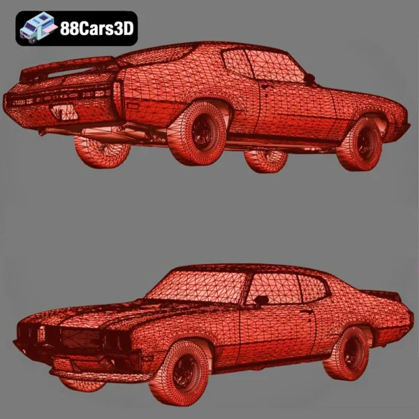 Buick_GSX_1970-009 Buick GSX 1970 3D Model Classic Muscle Car for Rendering
