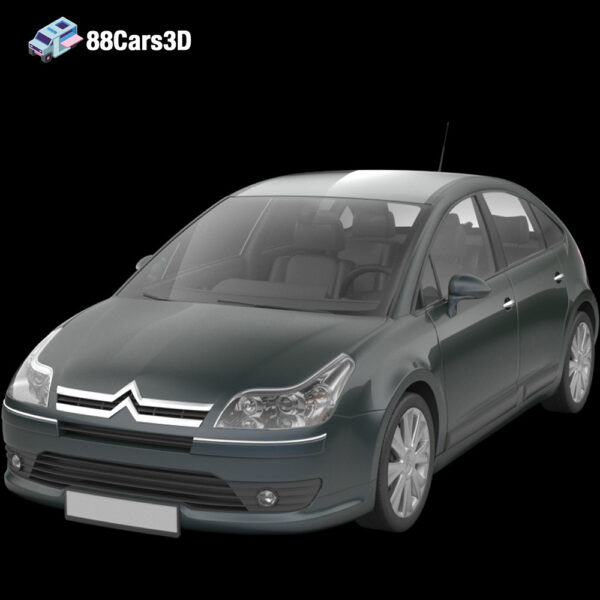 Citroën C4 3D Model Stylish Compact Hatchback