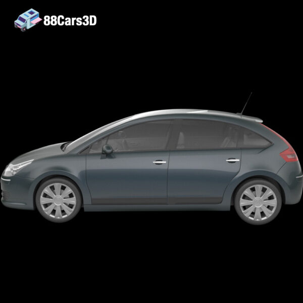 Citroën C4 3D Model Stylish Compact Hatchback