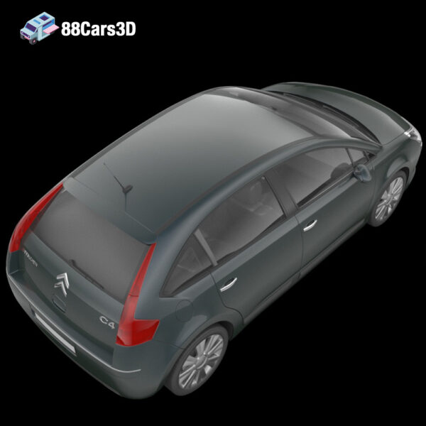 Citroën C4 3D Model Stylish Compact Hatchback