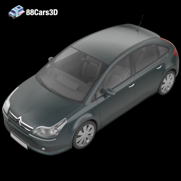 Citroën C4 3D Model Stylish Compact Hatchback