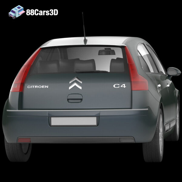 Citroën C4 3D Model Stylish Compact Hatchback