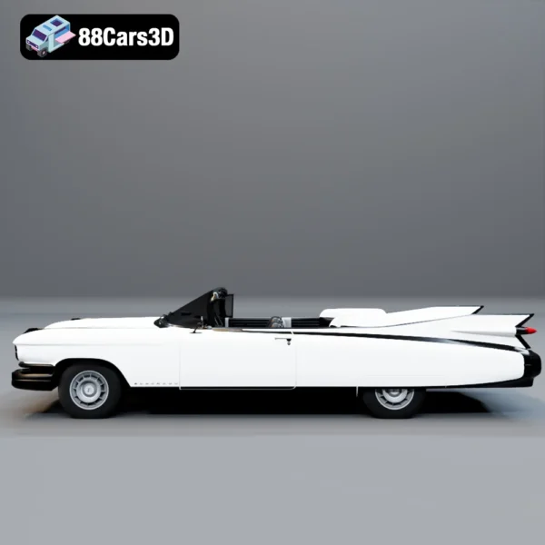 Cadillac_Eldorado_Biarritz_Convertible_1959-002 Cadillac Eldorado Biarritz Convertible 1959 3D Model Classic Luxury Car