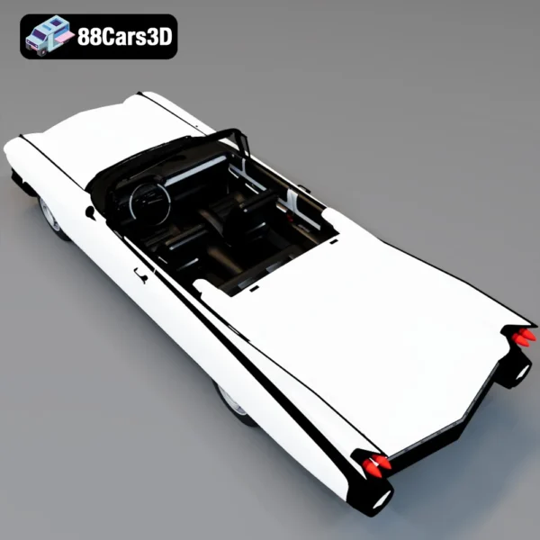 Cadillac_Eldorado_Biarritz_Convertible_1959-004 Cadillac Eldorado Biarritz Convertible 1959 3D Model Classic Luxury Car