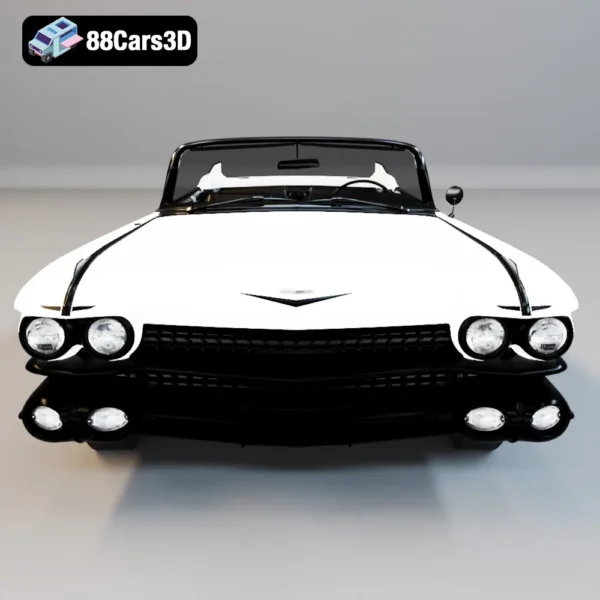 Cadillac_Eldorado_Biarritz_Convertible_1959-006 Cadillac Eldorado Biarritz Convertible 1959 3D Model Classic Luxury Car