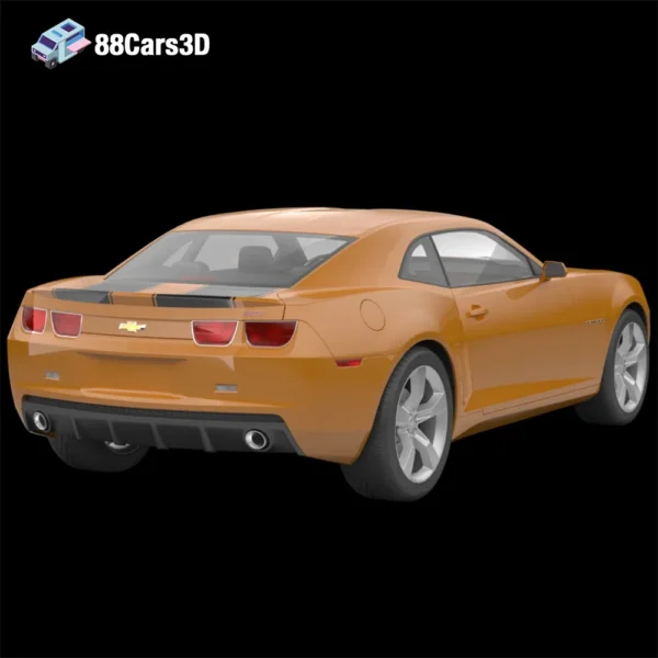Chevrolet Camaro 2015 3D Model Muscle Car Game Use