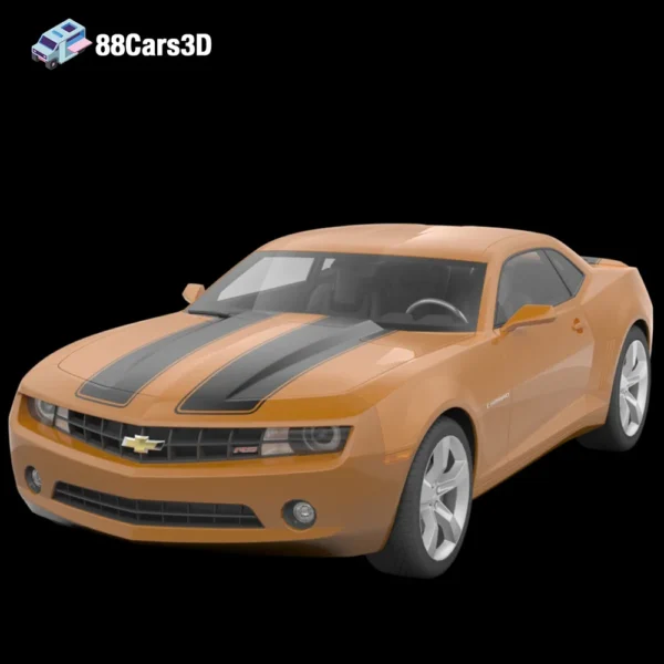 Chevrolet Camaro 2015 3D Model Muscle Car Game Use