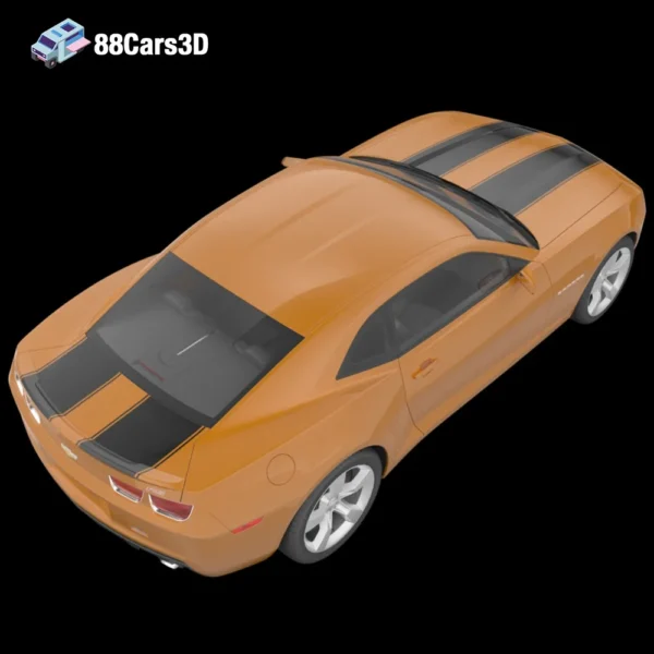 Chevrolet Camaro 2015 3D Model Muscle Car Game Use