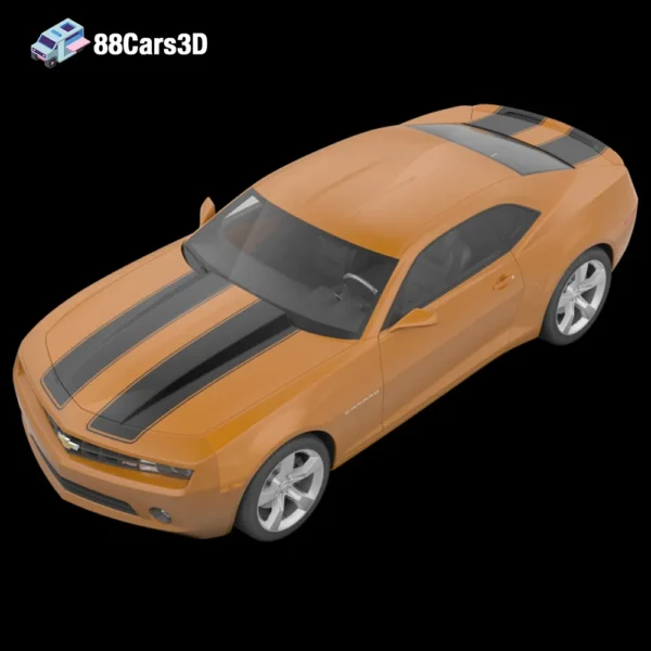 Chevrolet Camaro 2015 3D Model Muscle Car Game Use