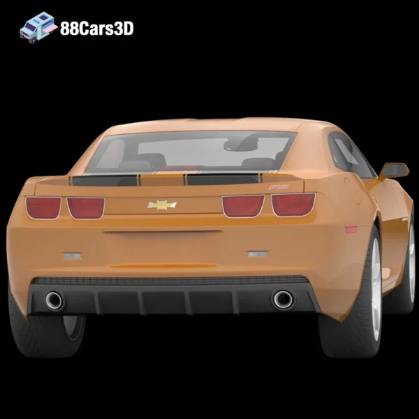 Chevrolet Camaro 2015 3D Model Muscle Car Game Use