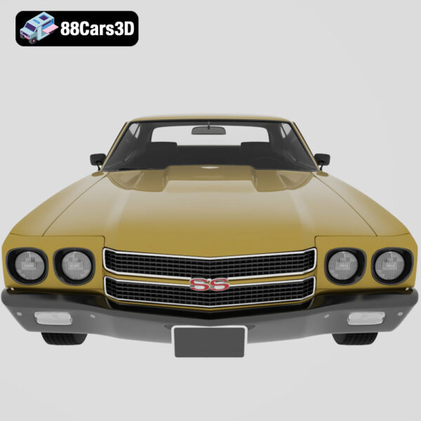 Chevrolet Chevelle SS 1970 E3D 3D Model Iconic Muscle Coupe