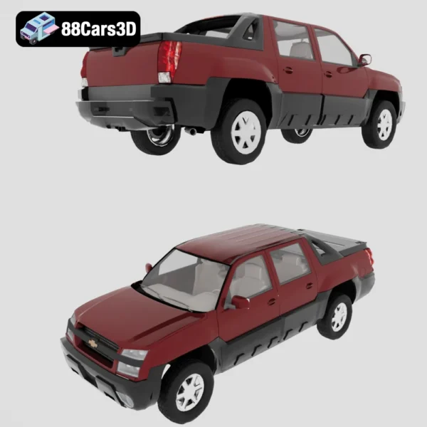 Chevrolet Avalanche 3D Model Versatile Pickup SUV