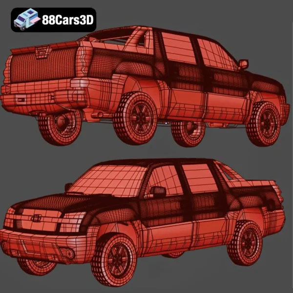 Chevrolet Avalanche 3D Model Versatile Pickup SUV