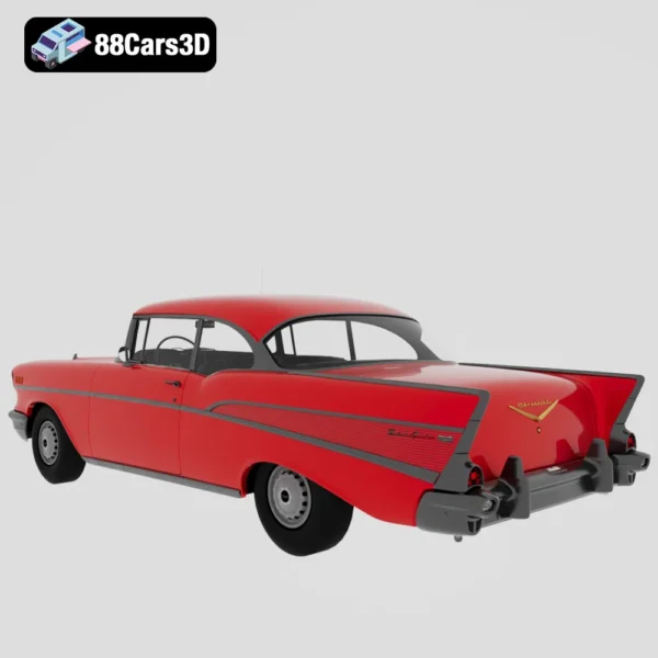 Chevrolet Bel Air 1957 3D Model Classic American Car for Rendering