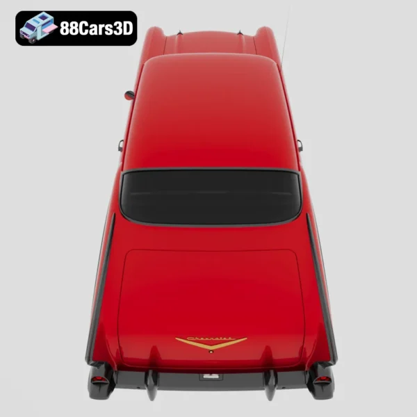 Chevrolet Bel Air 1957 3D Model Classic American Car for Rendering