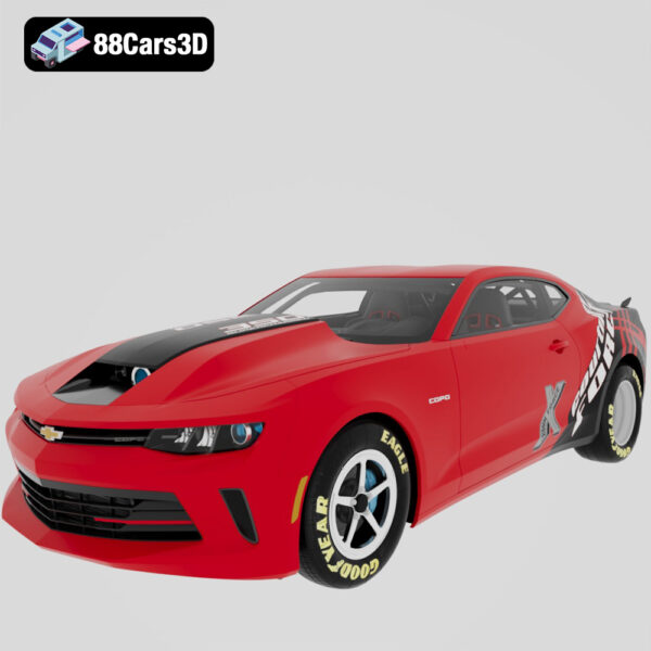 Chevrolet Camaro COPO 2016 3D Model Factory Drag Package