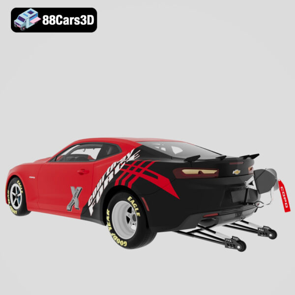 Chevrolet Camaro COPO 2016 3D Model Factory Drag Package
