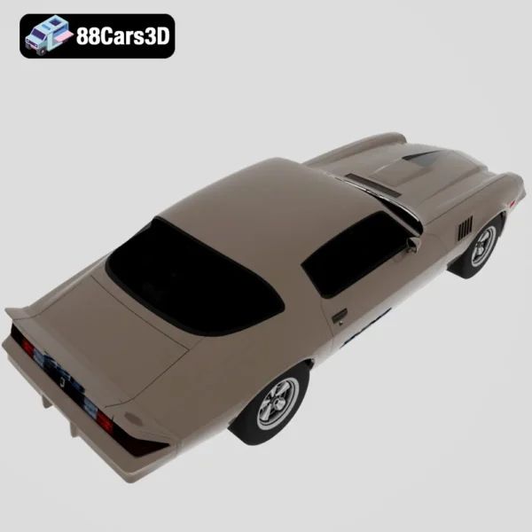 Chevrolet Camaro Z28 1979 3D Model Classic Muscle Car Game Use