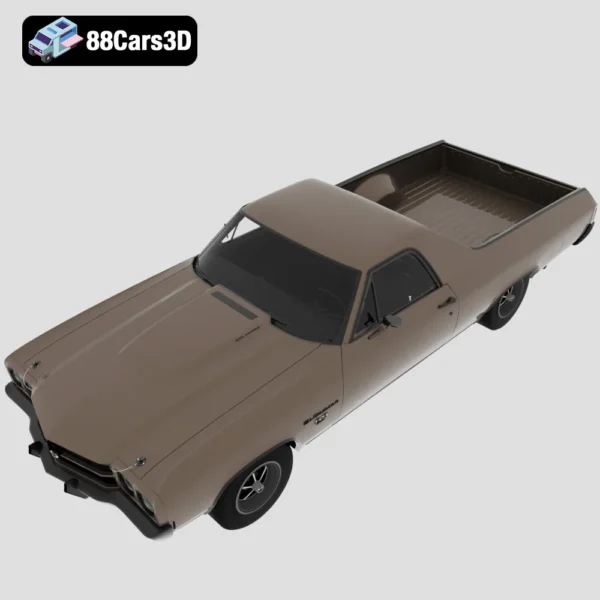 Chevrolet_El_Camino_SS_454_1970-004 Chevrolet El Camino SS 454 1970 3D Model Muscle Car and Pickup Hybrid