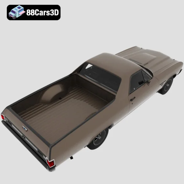 Chevrolet_El_Camino_SS_454_1970-005 Chevrolet El Camino SS 454 1970 3D Model Muscle Car and Pickup Hybrid