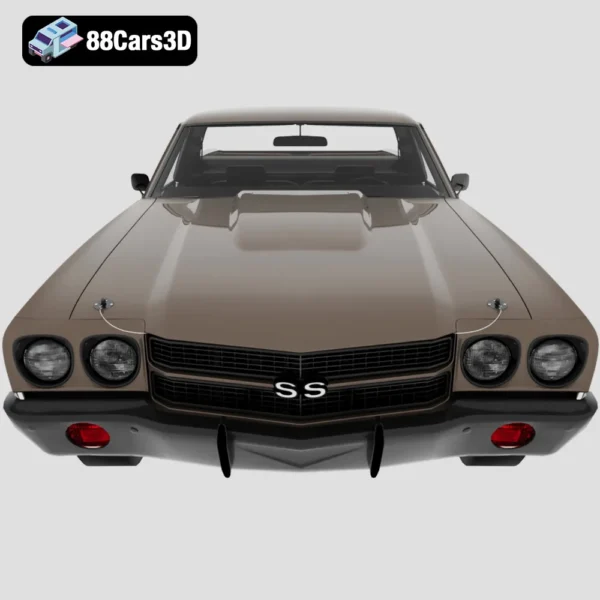 Chevrolet_El_Camino_SS_454_1970-007 Chevrolet El Camino SS 454 1970 3D Model Muscle Car and Pickup Hybrid