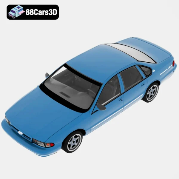 Chevrolet Impala SS 1996 3D Model Classic Full Size Sedan Game Use