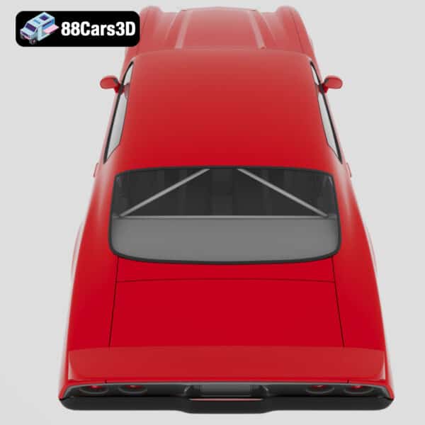 Chevy Camaro 70 3D Model Classic American Muscle Car for Rendering