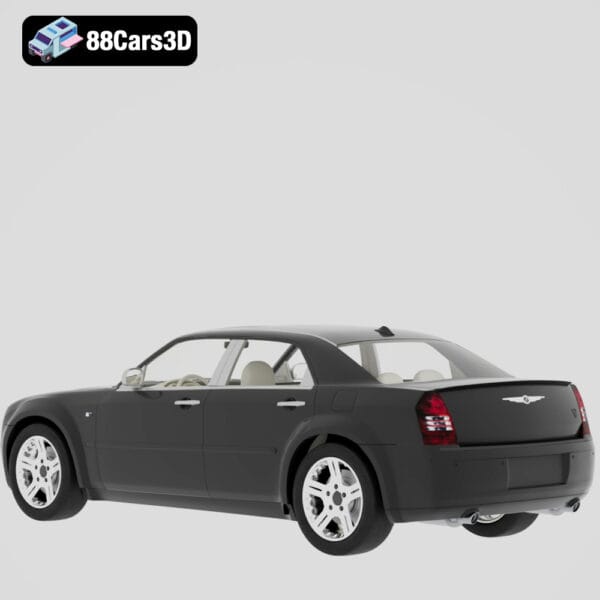 Chrysler 300-003 Chrysler 300 3D Model Luxury Sedan for Rendering
