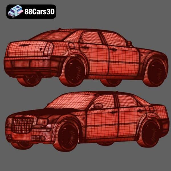 Chrysler 300-008 Chrysler 300 3D Model Luxury Sedan for Rendering