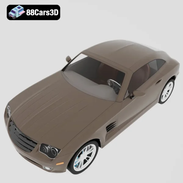 Chrysler_Crossfire-004 Chrysler Crossfire 3D Model Sports Coupe for Rendering