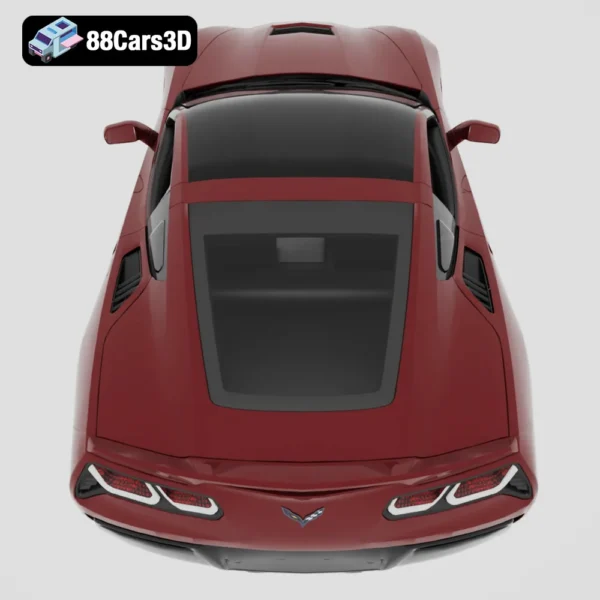Corvette_C7_Stingray-006 Corvette C7 Stingray 3D Model Sports Car for Rendering Simulation & Game Use