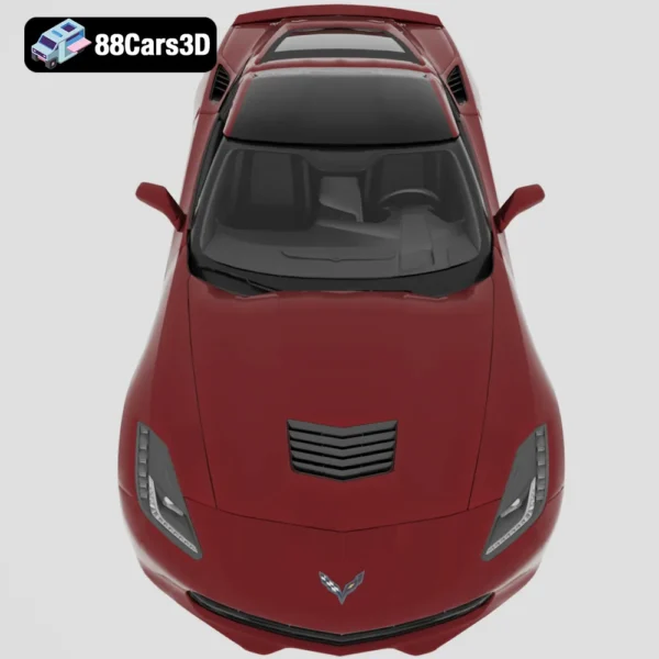Corvette_C7_Stingray-007 Corvette C7 Stingray 3D Model Sports Car for Rendering Simulation & Game Use