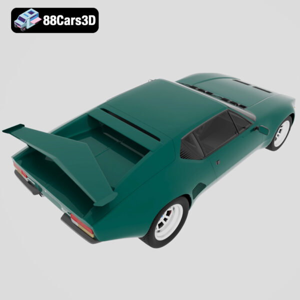 De Tomaso Pantera 3D Model Mid Engine Italian American Classic