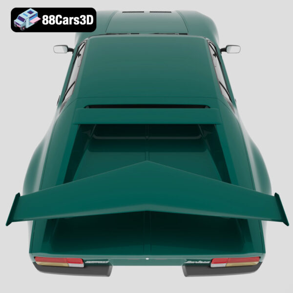 De Tomaso Pantera 3D Model Mid Engine Italian American Classic