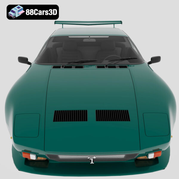 De Tomaso Pantera 3D Model Mid Engine Italian American Classic
