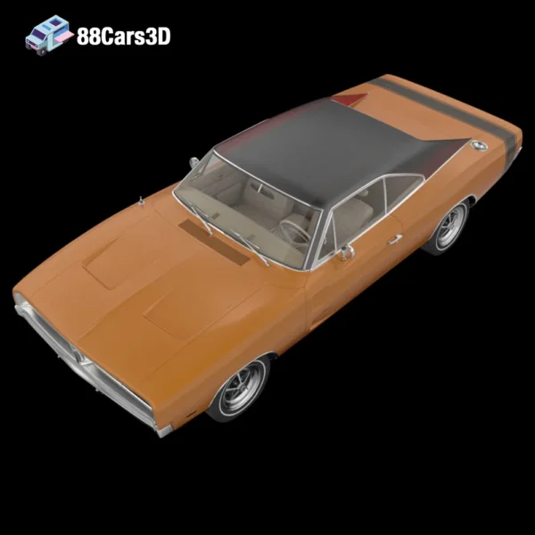 Dodge Charger 1968-004 American Muscle & Classics Pack 4 in 1 Ford Dodge Chevrolet 3D Printable STL