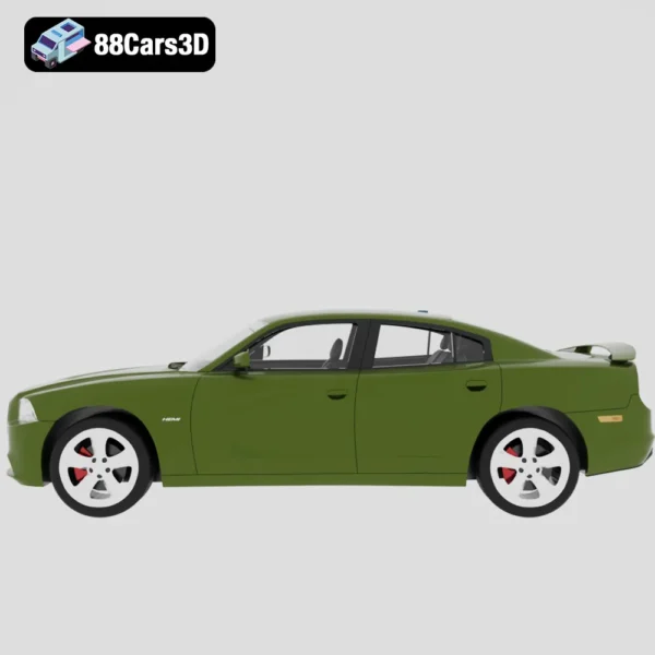 Dodge Charger LX 3D Model Muscle Sedan  Game Use