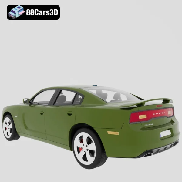 Dodge Charger LX 3D Model Muscle Sedan  Game Use