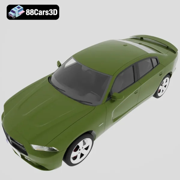 Dodge Charger LX 3D Model Muscle Sedan  Game Use