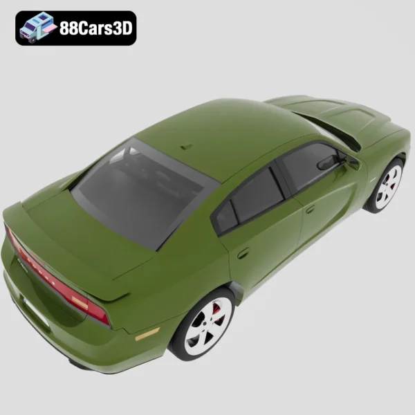 Dodge Charger LX 3D Model Muscle Sedan  Game Use