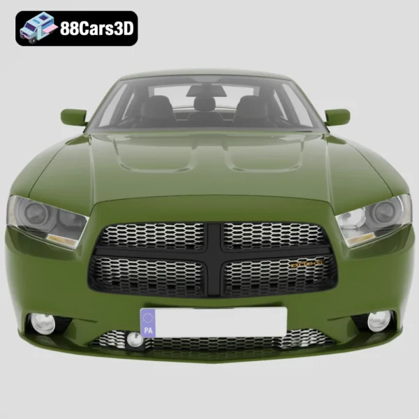 Dodge Charger LX 3D Model Muscle Sedan  Game Use