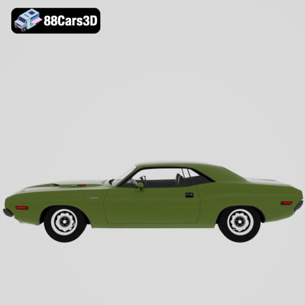 Dodge Challenger RT Hemi 1970 3D Model Iconic Mopar Muscle