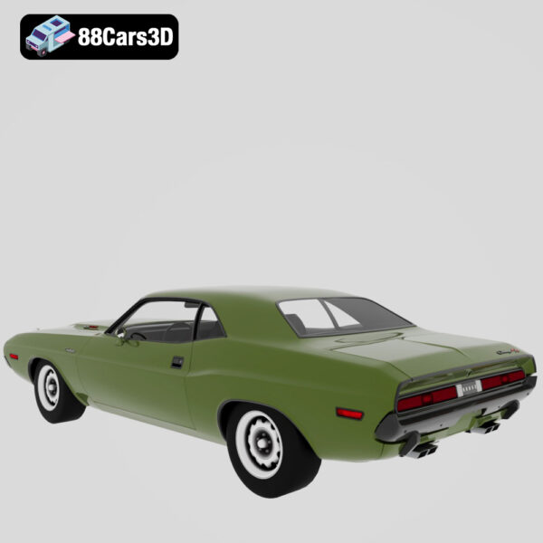 Dodge Challenger RT Hemi 1970 3D Model Iconic Mopar Muscle