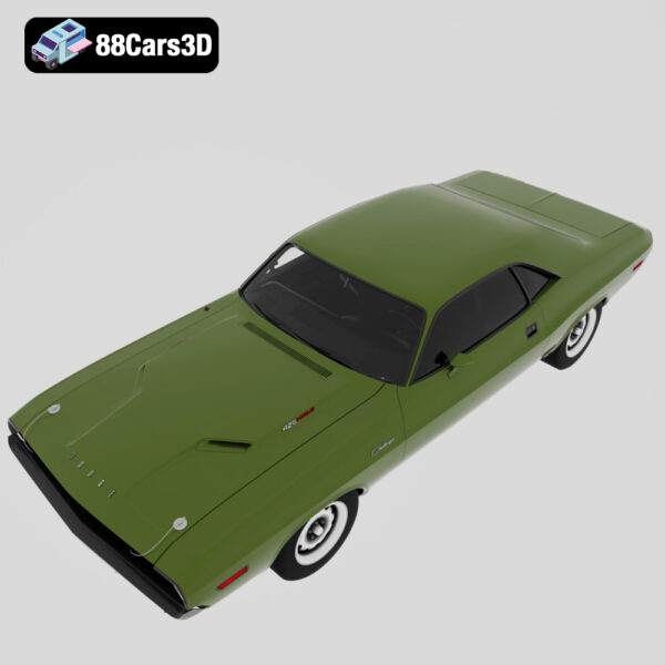 Dodge Challenger RT Hemi 1970 3D Model Iconic Mopar Muscle