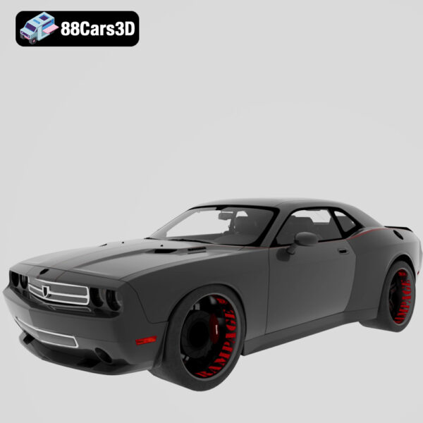 Dodge Challenger SRT8 Quinton Rampage Jackson 2010 3D Model