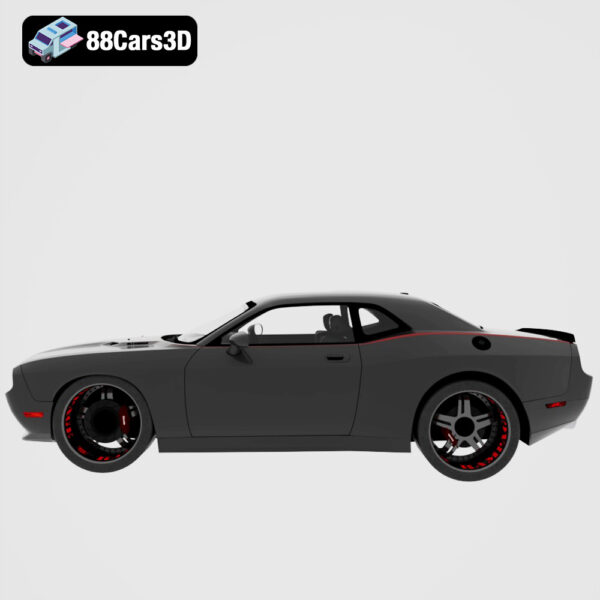 Dodge Challenger SRT8 Quinton Rampage Jackson 2010 3D Model