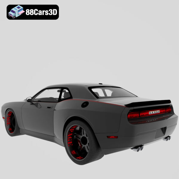 Dodge Challenger SRT8 Quinton Rampage Jackson 2010 3D Model